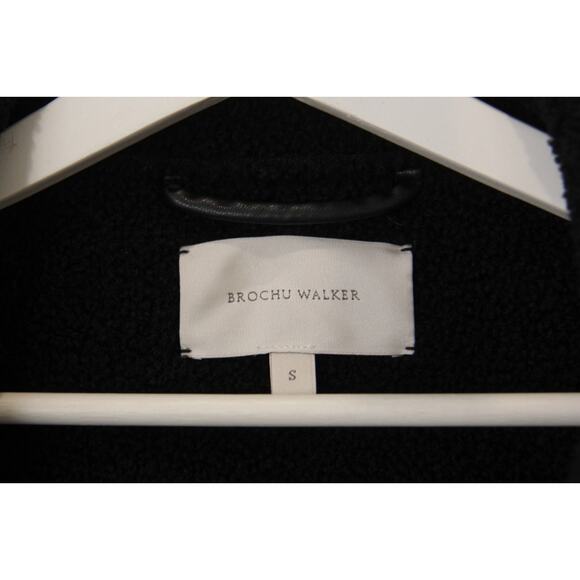 Brochu Walker Loredo Vest Faux Suede Shearling Black Onyx Sleeveless Small - Picture 9 of 9